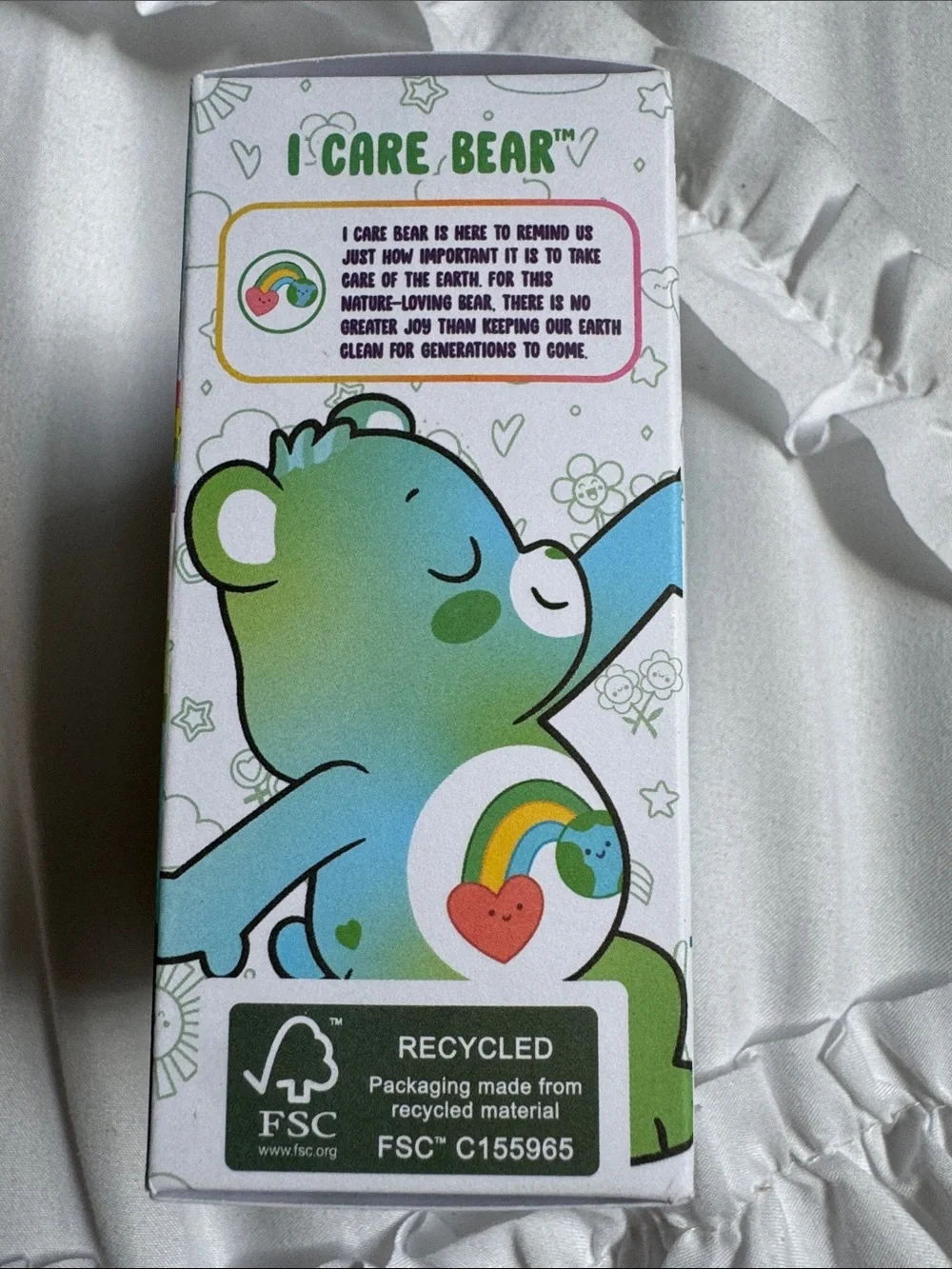 Care Bears mini Plush Lot - Blue, Pink, Green (Boxed Characters)